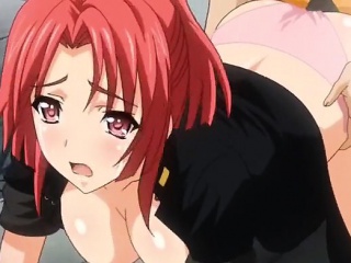 Anime Red Head Porn - Free High Defenition Mobile Porn Video - Red Haired Anime Babe Gets Filled  By Two Big Cocks On A Rooftop - - HD21.com